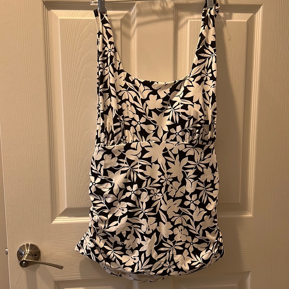 NWOT Land's End Women's Square Neck Halter Tankini Top Sz 16D